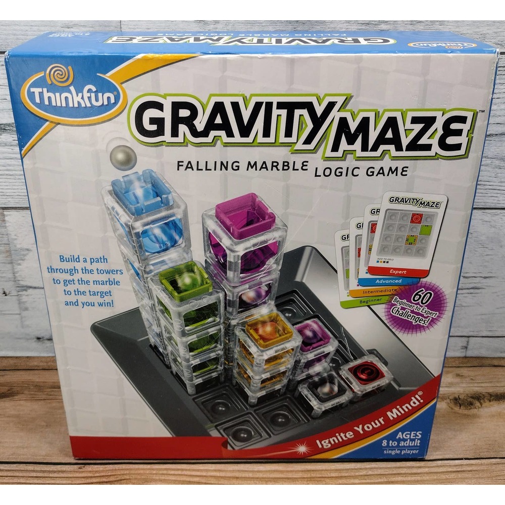 ThinkFun Gravity Maze Marble Run Brain Game Board Game! Retail $43!